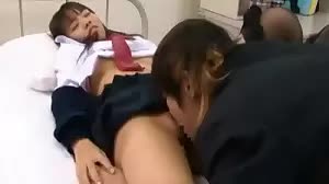 Enjoying a teen in 69 pose